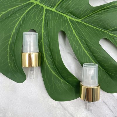 गोल्ड फाइन मिस्ट पंप स्प्रेयर 20/410 एल्युमिनियम क्लोजर 0.12ML 0.16ML
