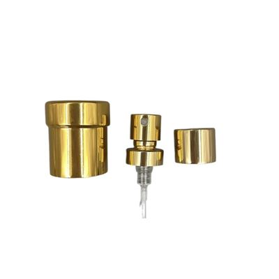 गोल्ड कैप के साथ छोटा 15/400 परफ्यूम क्रिंप पंप स्प्रे 0.09ML SS316