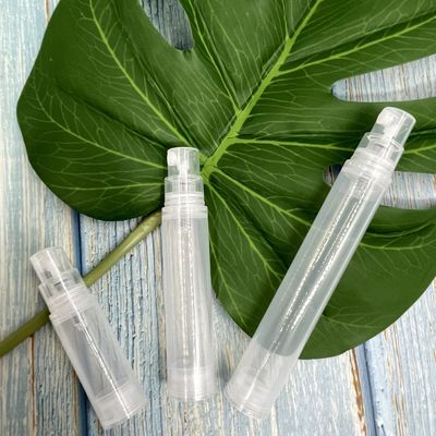 वायुहीन छोटा स्प्रे पंप बोतल 10ml 15ml प्लास्टिक अनुकूलित रंग