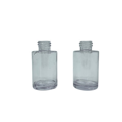 हाई एंड ब्रांड के लिए लग्जरी क्लियर PETG कॉस्मेटिक बोतल पोर्टेबल 30ml लीकप्रूफ