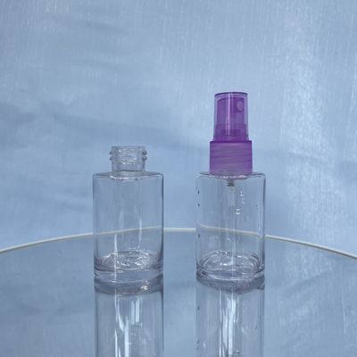 हाई एंड ब्रांड के लिए लग्जरी क्लियर PETG कॉस्मेटिक बोतल पोर्टेबल 30ml लीकप्रूफ