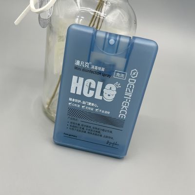 0.06ML खुराक क्रेडिट कार्ड स्प्रेयर 20ML जीवाणुरोधी हाथ सेनिटाइज़र 304H