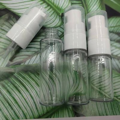 गोल 30 मिलीलीटर 1.06oz गर्दन 20 मिमी पालतू स्प्रेयर बोतल मोटी दीवार साफ़ रंग